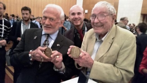 Walter and buzz aldrin and Jim Burke